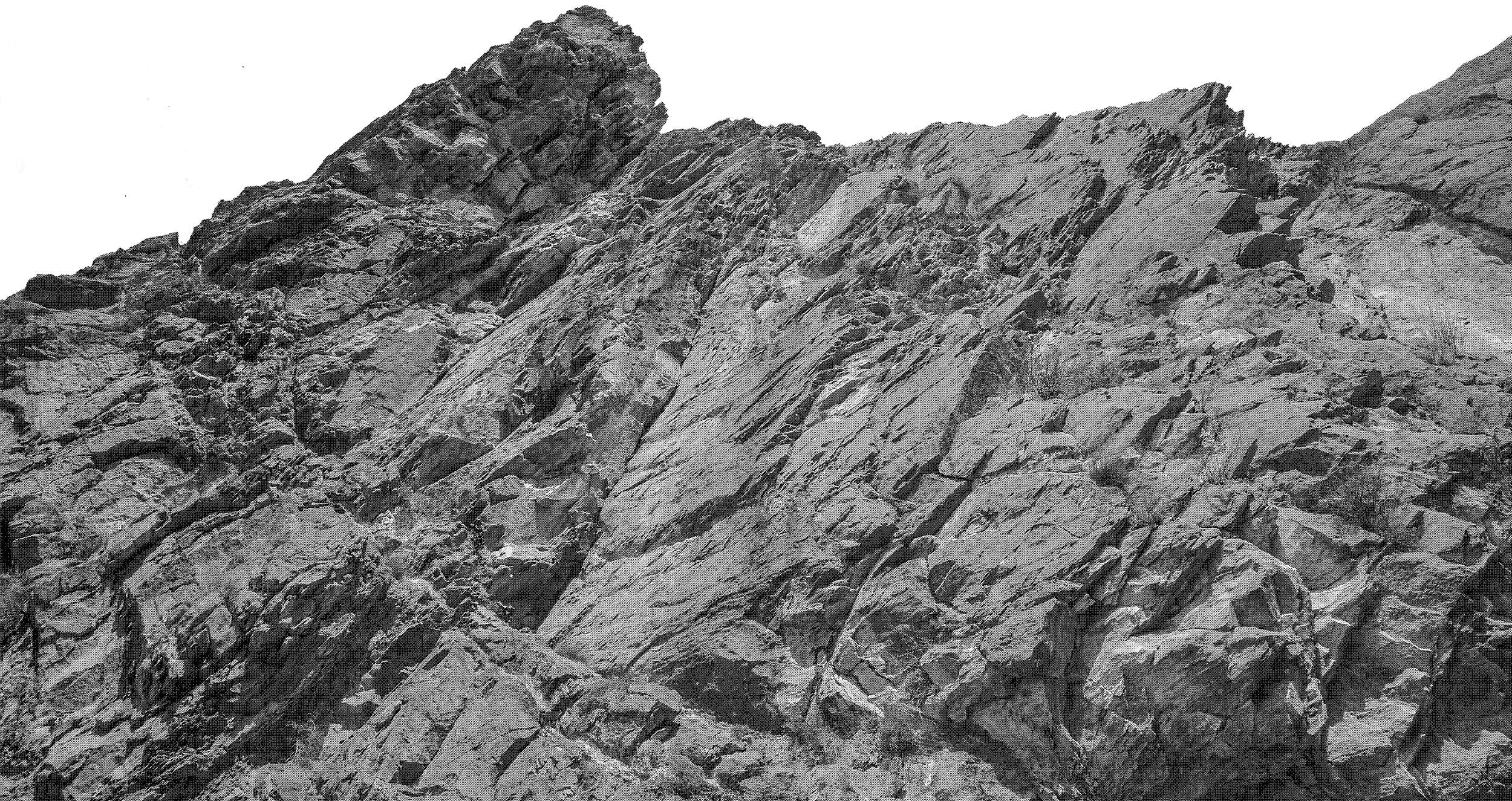 Broken rock - Organic stone texture - High Detail Airbrush stencil HD stencils